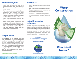 water conservation techniques brochure