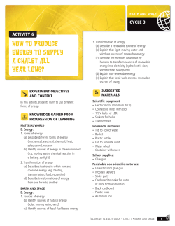 activity - &Eacute;clairs de sciences