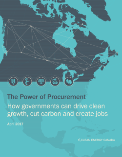 The Power of Procurement How governments can drive clean