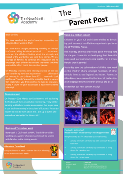 Parent Post 10th March 2017