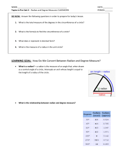 How Do We Convert Between Radian and Degree Measure?