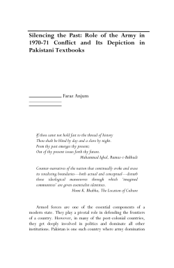Silencing the Past: Role of the Army in 1970