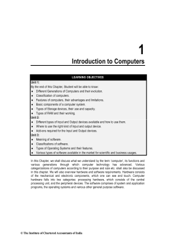 Introduction to Computers