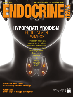 HYPOPARATHYROIDISM: - Endocrine News