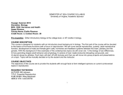 SEMESTER AT SEA COURSE SYLLABUS