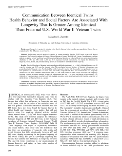 Communication Between Identical Twins