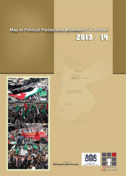Map of Political Parties and Movements in Jordan