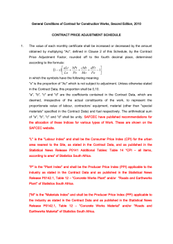 Proportionate Value Of Labour, Contractors` Equipment