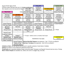 August 24-28: Signs of Fall Paleo $50 VegOnly $38 Choose a share