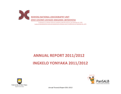 2011-2012 Annual Report - University of Fort Hare
