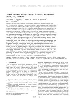 Ternary nucleation of H2SO4, NH3, and H2O