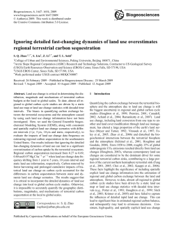 Ignoring detailed fast-changing dynamics of land