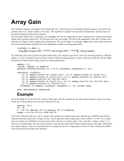 Array Gain