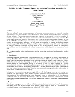 Dubbing Verbally Expressed Humor