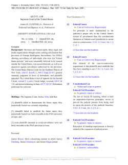 Clapper v. Amnesty International