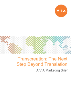 Transcreation: The Next Step Beyond Translation