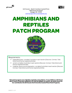 Amphibian Reptiles - Girl Scouts North Carolina Coastal Pines