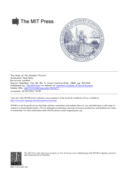 The Role of the Smaller Powers - The Belfer Center for Science and