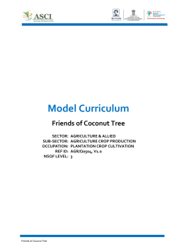 Model Curriculum -Friends of Coconut Tree