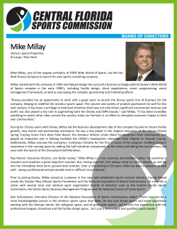 Mike Millay - Central Florida Sports Commission
