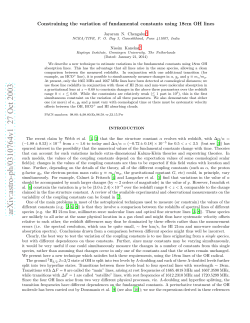 Constraining the variation of fundamental constants using 18cm OH