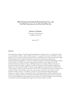 Rebel Groups, International Humanitarian Law, and Civil War