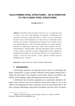 cold-formed steel structures