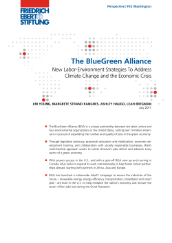 The bluegreen alliance : new labor