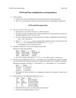 TETU and Nonreduplicative correspondence