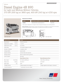 Diesel Engine 4R 890