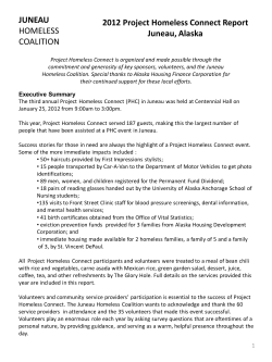 juneau homeless coalition - Juneau Economic Development Council