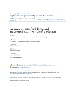 Economic impacts of bird damage and management in U.S. sweet