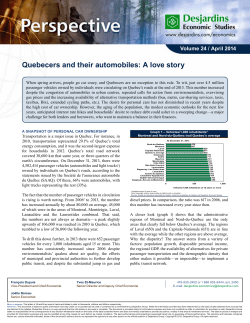 Quebecers and their automobiles: A love story