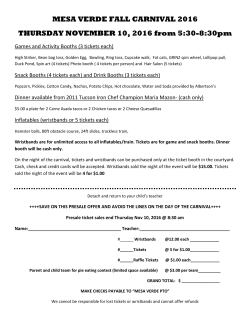 MESA VERDE FALL CARNIVAL 2016 THURSDAY NOVEMBER 10