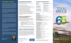 2016 Annual Report - Texas Bridge Credit Union
