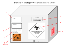 Category A Infectious Substance without Dry Ice
