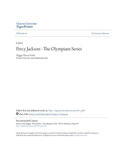 Percy Jackson - The Olympians Series - TigerPrints