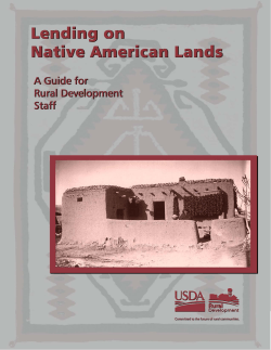 A Guide for Rural Development Staff