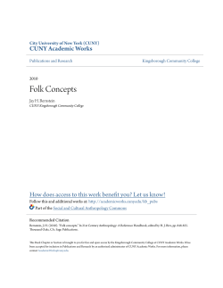 Folk Concepts - CUNY Academic Works