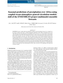 Seasonal predictions of precipitation over Africa using