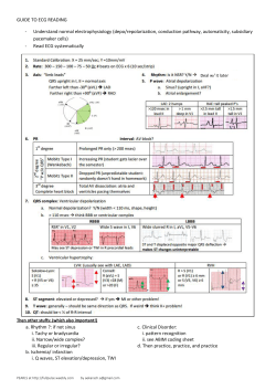 GUIDE TO ECG READING - FullPulse