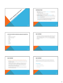 introduction self-esteem self-esteem self