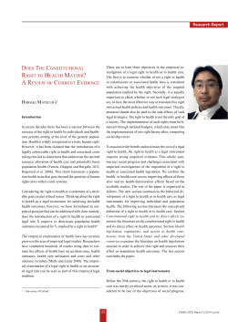 Does the Constitutional Right to Health Matter?