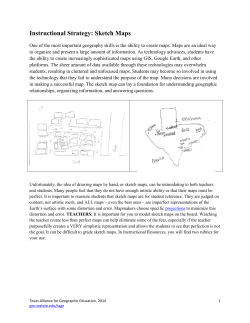 Instructional Strategy: Sketch Maps