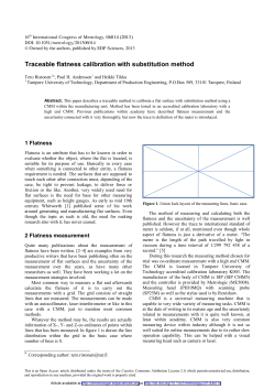 Traceable flatness calibration with substitution method