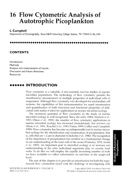 16 Flow Cytometric Analysis of Autotrophic Picoplankton