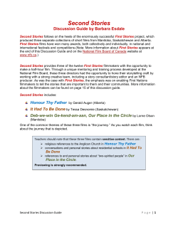 Second Stories - Office national du film du Canada