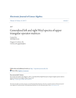 Generalized left and right Weyl spectra of upper triangular operator