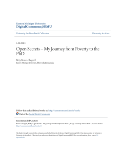 Open Secrets &ndash; My Journey from Poverty to the PhD