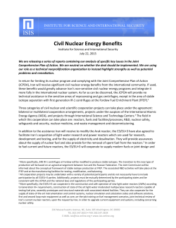 Civil Nuclear Energy Benefits - Institute for Science and International